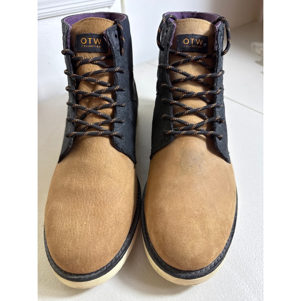 Vans OTW Collection Alomar Brown Black Leather Vibram Boots Mens 13 VN-0QE28UK - Picture 7 of 12